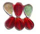 Half Rainbow Glass Beads - click here for large view